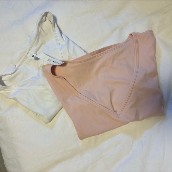 lululemon nulu cropped slim yoga short sleeve - white size 4 crop top - Picture 10 of 10